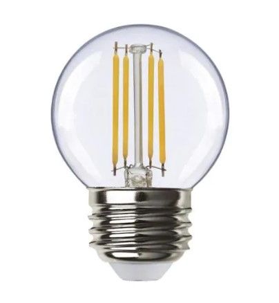 Photo 1 of EcoSmart
60-Watt Equivalent G16.5 ENERGY STAR and CEC Title 20 Dimmable Filament LED Light Bulb Daylight (3-Pack)
2 PACK