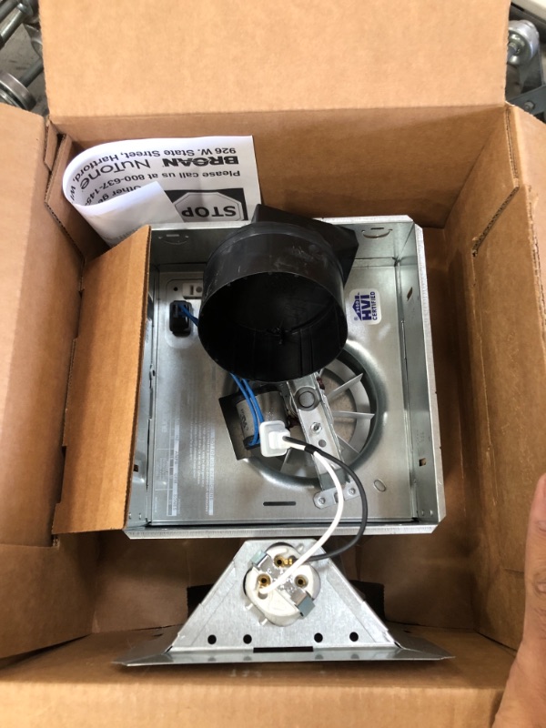 Photo 1 of Nutone 763n 50 CFM Ceiling Exhaust Bath Fan with Light
