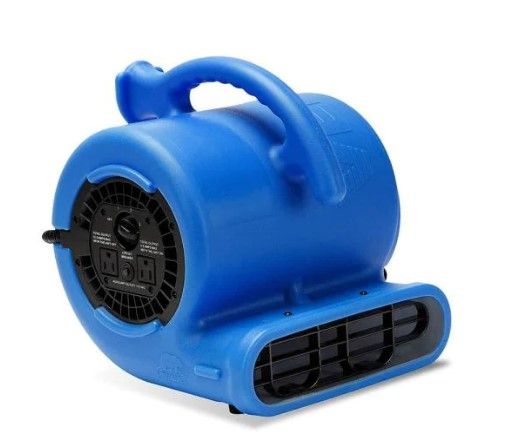 Photo 1 of B-Air
1/4 HP Air Mover Blower Fan for Water Damage Restoration Carpet Dryer Floor Home and Plumbing Use in Blue