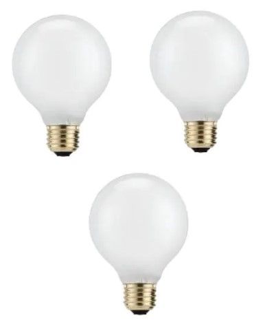 Photo 1 of 40-Watt Equivalent G25 Halogen White Decorative Globe Light Bulb (3-Pack)
2 pack