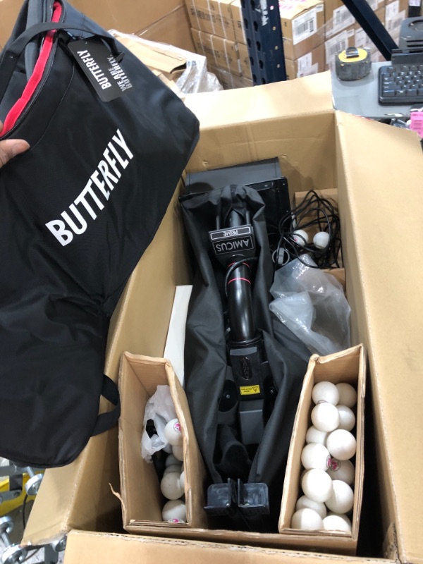 Photo 5 of Butterfly Amicus Start Table Tennis Robot | Fantastic Ball Launcher-Thrower-Shooter for Your Ping Pong Table | Free Carry Bag, Tech Support, & 120 Balls | Practice Ping Pong Anytime
