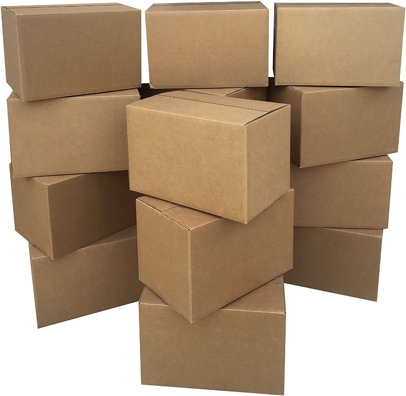 Photo 1 of Amazon Basics Moving Boxes - Small, 16" x 10" x 10" 15-Pack
