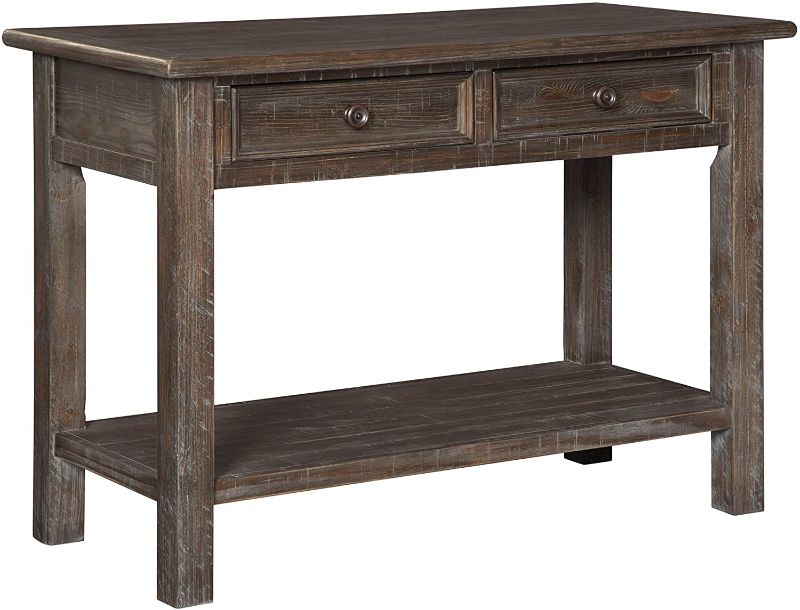 Photo 2 of Signature Design by Ashley Wyndahl Sofa Table Rustic Brown
