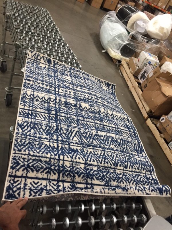 Photo 2 of Rugshop Geometric Bohemian Design Area Rug 3'3" x 5' Navy
