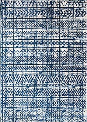 Photo 1 of Rugshop Geometric Bohemian Design Area Rug 3'3" x 5' Navy
