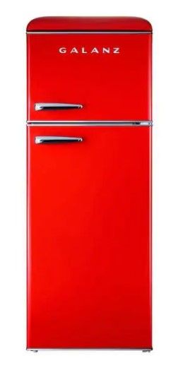 Photo 1 of Galanz
7.6 cu.ft. Retro Mini Refrigerator with Dual Door and True Freezer in Red