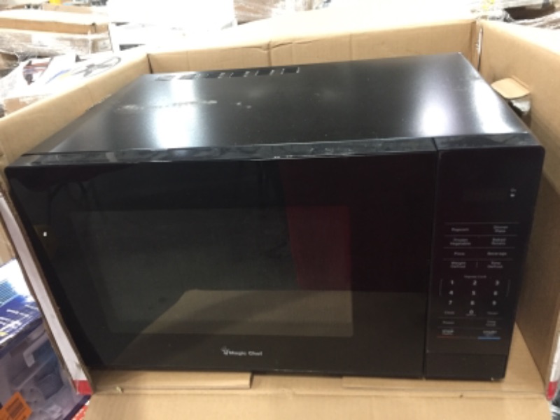 Photo 1 of Magic Chef
1.1 cu. ft. Countertop Microwave in Black with Gray Cavity