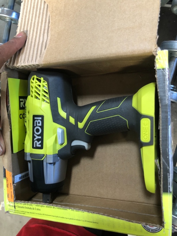 Photo 2 of RYOBI
ONE+ 18V Cordless 3-Speed 1/2 in. Impact Wrench (Tool-Only)