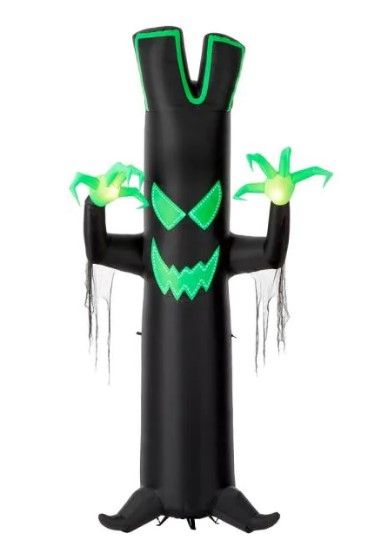 Photo 1 of Home Accents Holiday
12 ft. Giant- Sized Lightshow LED Black Tree with Micro Lights Airblown Halloween Inflatable