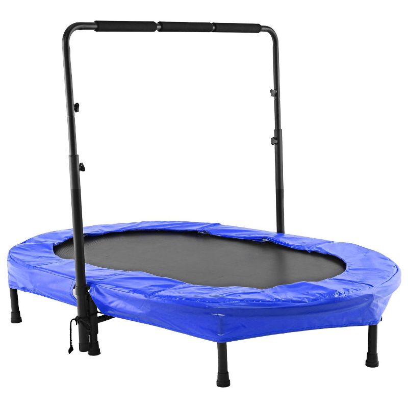 Photo 1 of Ancheer Mini Rebounder Trampoline with Adjustable Handle for Two Kids,Parent-Child Trampoline
