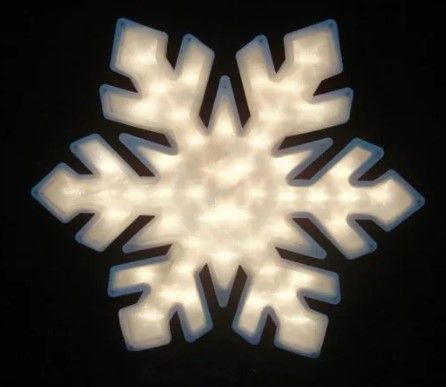 Photo 1 of Northlight
20 in. Lighted Snowflake Christmas Window Silhouette Decoration