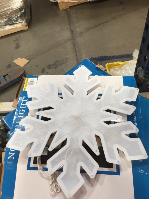 Photo 2 of Northlight
20 in. Lighted Snowflake Christmas Window Silhouette Decoration