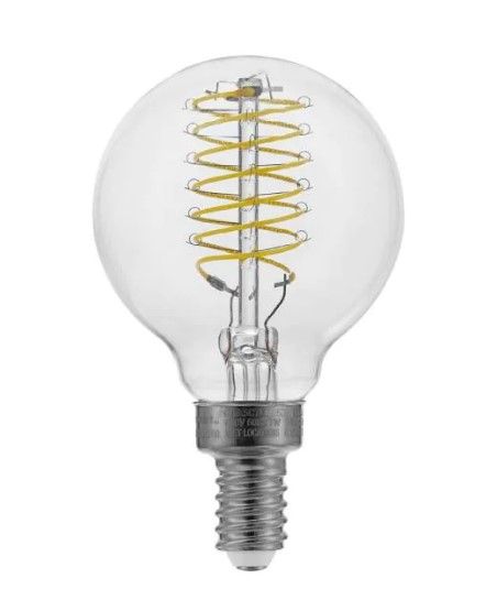 Photo 1 of EcoSmart
60-Watt Equivalent G16.5 Dimmable Fine Bendy Filament LED Vintage Edison Light Bulb Daylight 5000K (2-Pack)
4 PACK