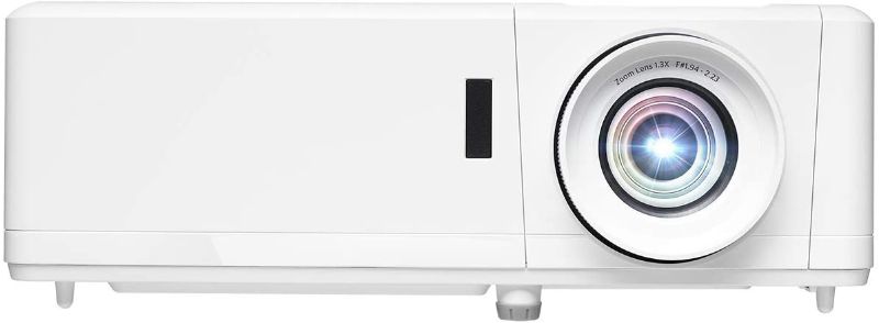 Photo 1 of Optoma HZ39HDR Laser Home Theater Projector with HDR | 4K Input | 4000 lumens | Lamp-Free Reliable Operation 30,000 hours | Easy Setup with 1.3X Zoom | Quiet Operation 32dB | Crestron Compatible,White TESTED AND FUNCTIONS