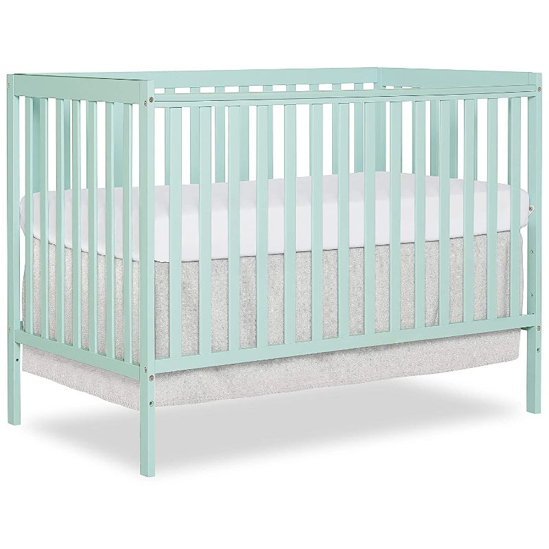 Photo 1 of Dream On Me Synergy 5-in-1 Convertible Crib in Mint, Greenguard Gold Certified
