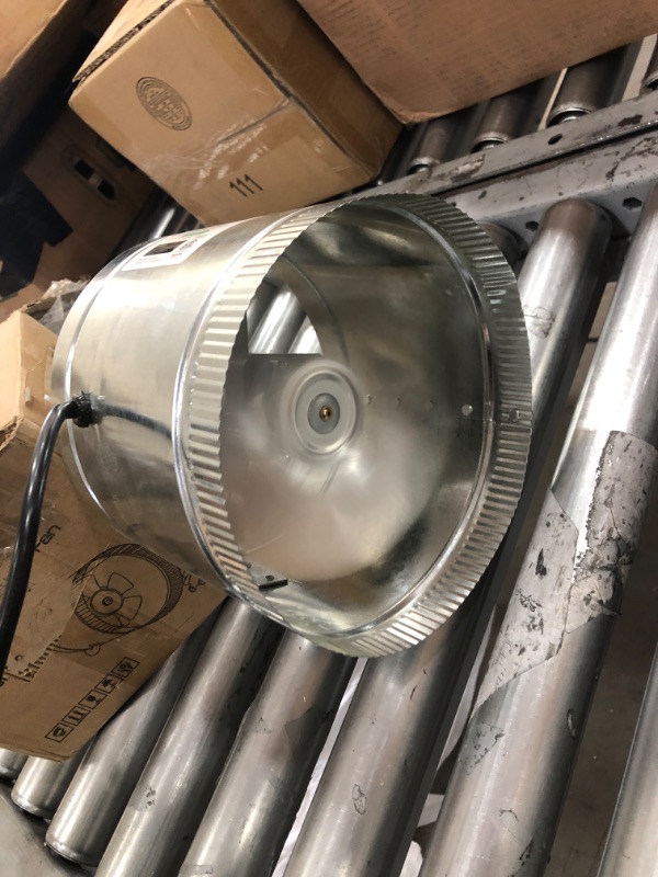 Photo 3 of VIVOSUN 8 Inch Inline Duct Fan 420 CFM, HVAC Exhaust Ventilation Fan with Low Noise for Basements, Bathrooms, Kitchens and Attics, Silver
