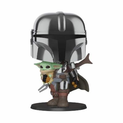 Photo 1 of Funko POP! Star Wars: The Mandalorian - 10" Mandalorian w/The Child
