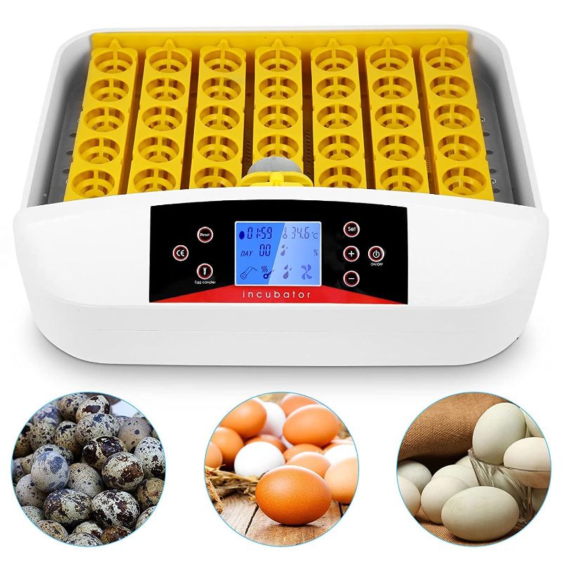 Photo 1 of Egg Incubator, Caroma 41 Eggs Incubator with Fully Automatic Eggs Turning, LED Display Humidity & Temperature Control, Digital Poultry Hatcher incubator for hatching eggs of Chickens Ducks Goose Birds
