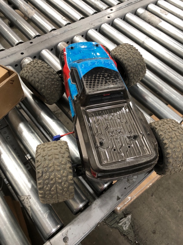 Photo 4 of ARRMA RC Monster Truck: 1/10 Granite Voltage MEGA 2WD SRS RTR with 2.4GHz Radio | 1800mAh 6C NiMH Battery | Charger | 1:10 Scale (Blue/Black), ARA102727T2
