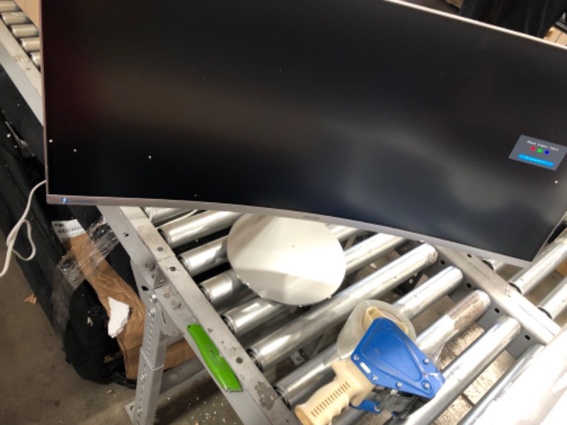 Photo 1 of SAMSUNG J791 Series 34-Inch Ultrawide QHD (3440x1440) Computer Monitor, 100Hz, Thunderbolt 3 Daisy Chain, QLED, HDMI, USB Hub, Height Adjustable Stand (LC34J791WTNXZA), White
