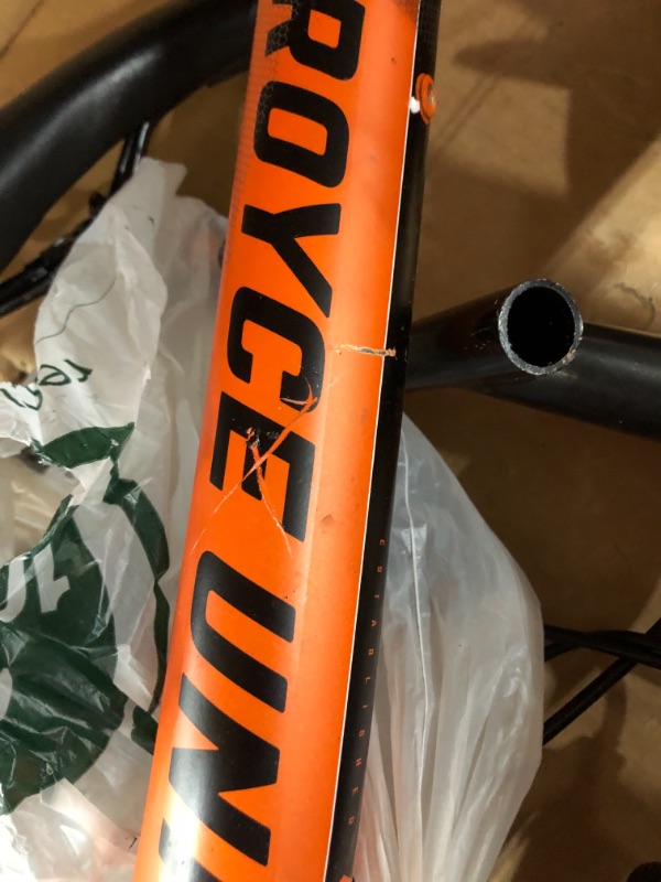 Photo 4 of 24 in" Royce Union RTT Mens 21-Speed Mountain Bike, Aluminum Frame, Trigger Shift, Matte Tangerine (74408)
