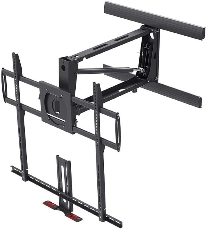 Photo 1 of **parts only ** Monoprice Above Fireplace Pull-Down Full-Motion Articulating TV Wall Mount Bracket For TVs 55 to 100 inches, Max Weight 154lbs, VESA Patterns Up to 800x600,...
