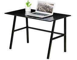 Photo 1 of Alecono Small Space Study Desk, Alecono Simple Writing Desk Tiny Study Desk Sturdy Computer Table with Metal Frame Perfect for Small
