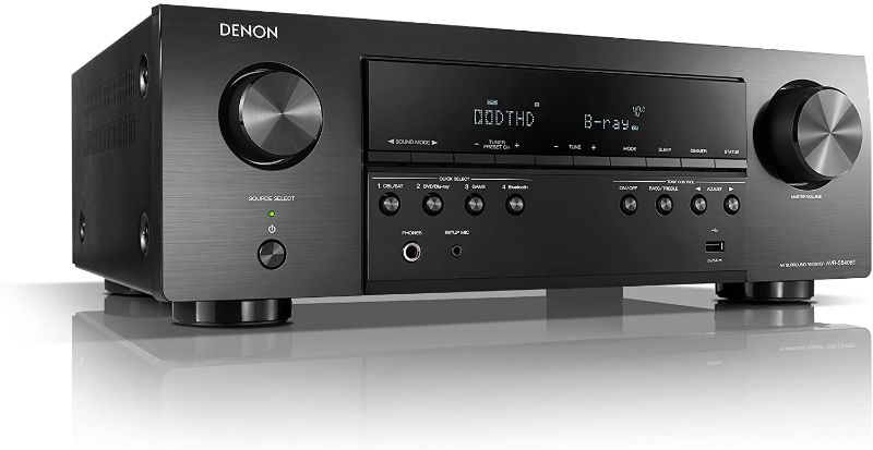 Photo 1 of ***DOESNT STAY ON/NEEDS REPAIR*** Denon AVR-S540BT Receiver, 5.2 channel, 4K Ultra HD Audio and Video, Home Theater System, built-in Bluetooth and USB port, Compatible with HEOS Link for Wireless Music Streaming
