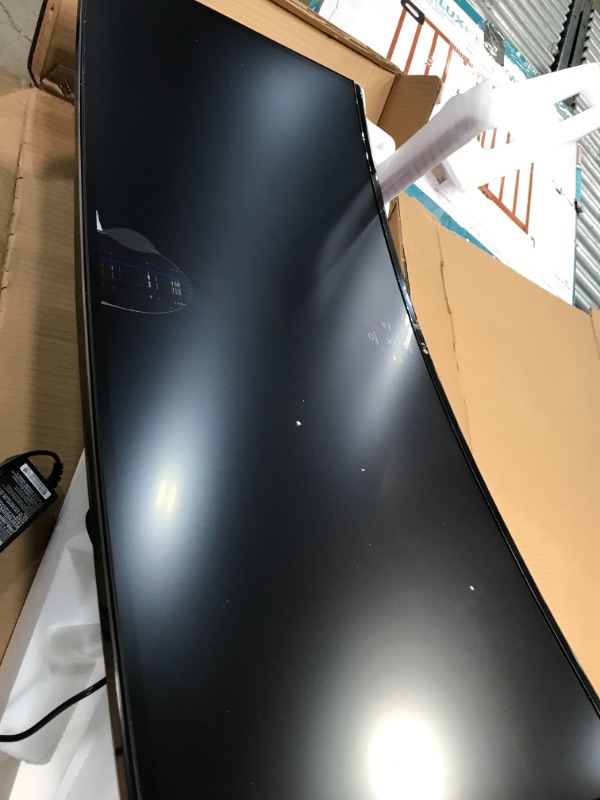 Photo 1 of DAMAGED LG 34GP83A-B 34 Inch 21: 9 UltraGear Curved QHD (3440 x 1440) 1ms Nano IPS Gaming Monitor with 160Hz and G-SYNC Compatibility - Black (34GP83A-B)
