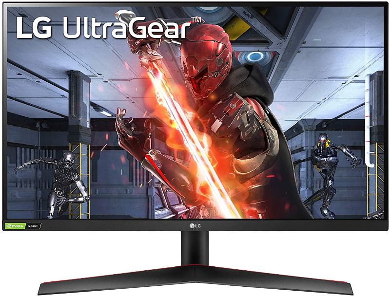 Photo 1 of LG QHD Monitor 27" Ultragear LED (2560 x 1440) IPS Display, 99% Color Accuracy, Adjustable, Gaming, NVIDIA G-Sync, FreeSync, Dynamic Sync - Black
