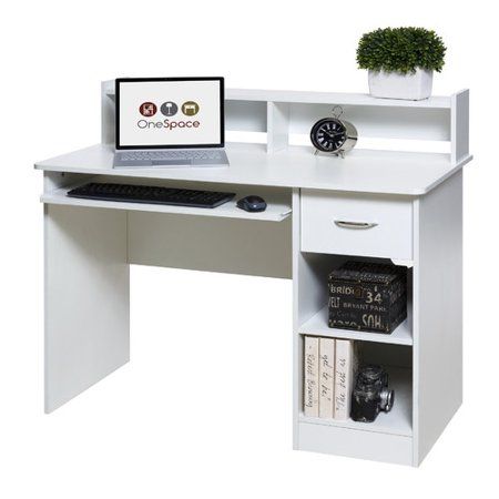 Photo 1 of 44 in. Rectangular White 1 Drawer Computer Desk with Keyboard Tray
MISSING HARDWARE