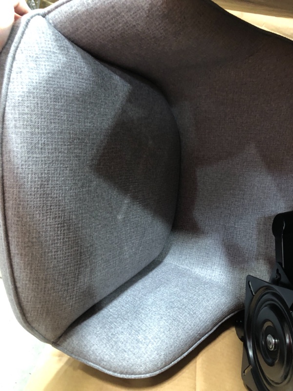 Photo 1 of Studio Designs Home Dome Swivel Dining / Office Chair with Arms, Gray