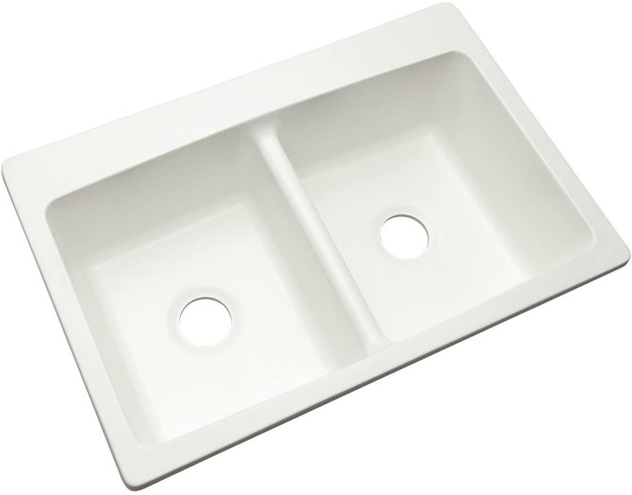 Photo 1 of 33" 2 BOWL SINK WHITE