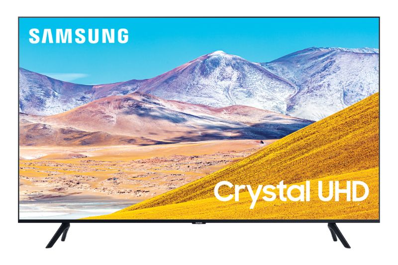 Photo 1 of Samsung UN65TU8000F 65-Inch Crystal Ultra HD HDR 4K Smart TV 3840 X 2160 - 120MR - Wi-Fi - Bluetooth - Alexa - Google Assistant - Black
