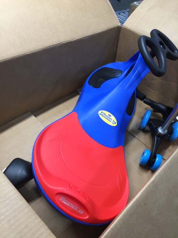 Photo 2 of *USED*
*MISSING hardware*
The Original PlasmaCar by PlaSmart – Blue – Ride On Toy, Ages 3 yrs and Up, No batteries, gears, or pedals, Twist, Turn, Wiggle for endless fun
