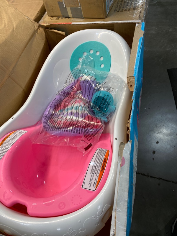 Photo 2 of Fisher-Price 4-In-1 Sling N Seat Bath Tub, Pink/White