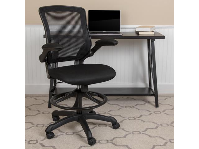 Photo 1 of Mesh Drafting Chair, Black
