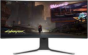 Photo 1 of ***NON FUNCTIONAL*** BROKEN***Alienware 120Hz UltraWide Gaming Monitor 34 Inch Curved Monitor with WQHD (3440 x 1440) Anti-Glare Display, 2ms Response Time, Nvidia G-Sync, Lunar Light - AW3420DW
