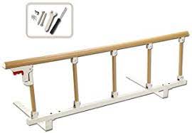 Photo 1 of Bed Rails for Elderly Adults Grab Bar Bed Hand Rails Assist Rail Handle Fold Down Medical Hospital Sides Rails Guard Home Care Handicap Safety Assistance Devices (18 inch H)
