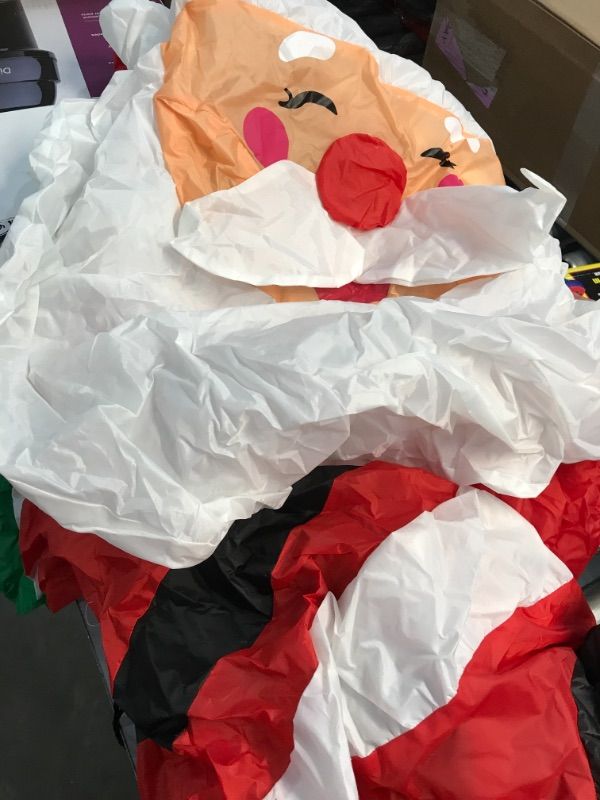 Photo 2 of *** NON FUNCTIONAL*******PARTS ONLY****
GOOSH 5 FT Christmas Inflatable Outdoor Sitting Santa Claus Happy Face, Blow Up Yard Decoration Clearance with LED Lights Built-in for Holiday/Party/Xmas/Yard/Garden
