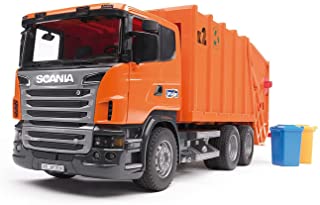 Photo 1 of Bruder Scania R-Series Garbage Truck - Orange
