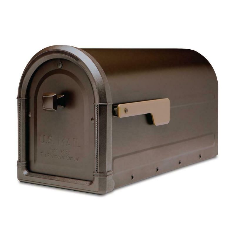 Photo 1 of Architectural Mailboxes Post Mount Mailbox Cast Aluminum Knob Galvanized Steel
