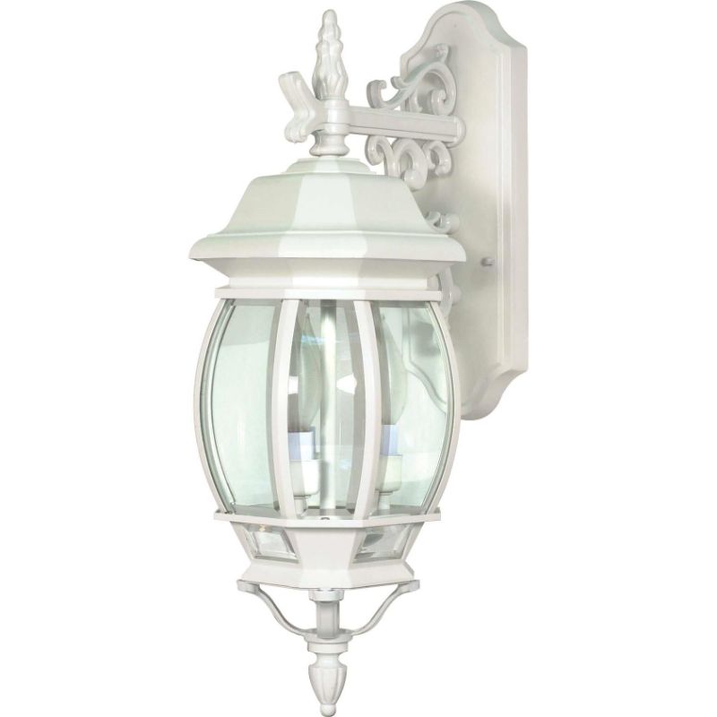 Photo 1 of Satco Central Park White Transitional Outdoor W/ 3 Light 60W