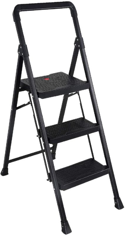 Photo 1 of 3 step stool BLACK