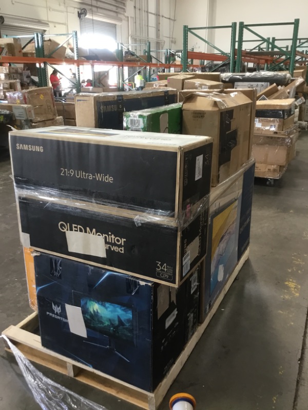 Photo 2 of Pallet of assorted broken t.v.s and monitors