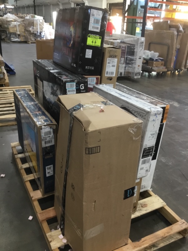 Photo 2 of Pallet of assorted broken t.v.s and monitors