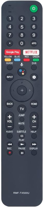 Photo 1 of RMF-TX500U Voice Replacement Remote Applicable for Sony TV KD-75X75CH XBR-55A8H XBR-55X950G XBR-65A8H KD-65X750H XBR-49X950H XBR-75X900H XBR-75X850G XBR-65X90CH KD-65X75CH XBR-65X950G XBR-75X950G
batteries are not included 