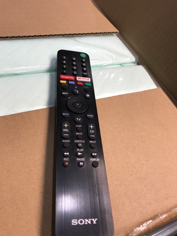 Photo 2 of RMF-TX500U Voice Replacement Remote Applicable for Sony TV KD-75X75CH XBR-55A8H XBR-55X950G XBR-65A8H KD-65X750H XBR-49X950H XBR-75X900H XBR-75X850G XBR-65X90CH KD-65X75CH XBR-65X950G XBR-75X950G
batteries are not included 