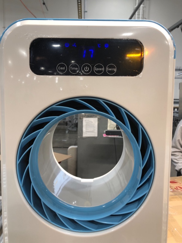 Photo 3 of ***PARTS ONLY***Evaporative Air Cooler-3-in-1 Portable Air-Cooling Fan, Instant Cool & Humidify with 3 Speeds, No Noise Tower Fan, No Dust, 3 Modes, 8H Timer, Bladeless Fan for Large Room Office 12.2 x 10.63 x 30.71 inches

