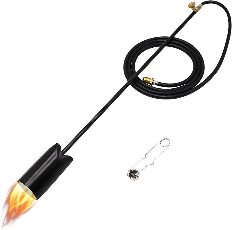 Photo 1 of 500,000 BTU Propane Weed Burner with 9FT Hose Adjustable Flame Control & Flint Ignitor, Heavy Duty Weed Burner,Snow Melting, Roofing, Roads etc (9 FT)
